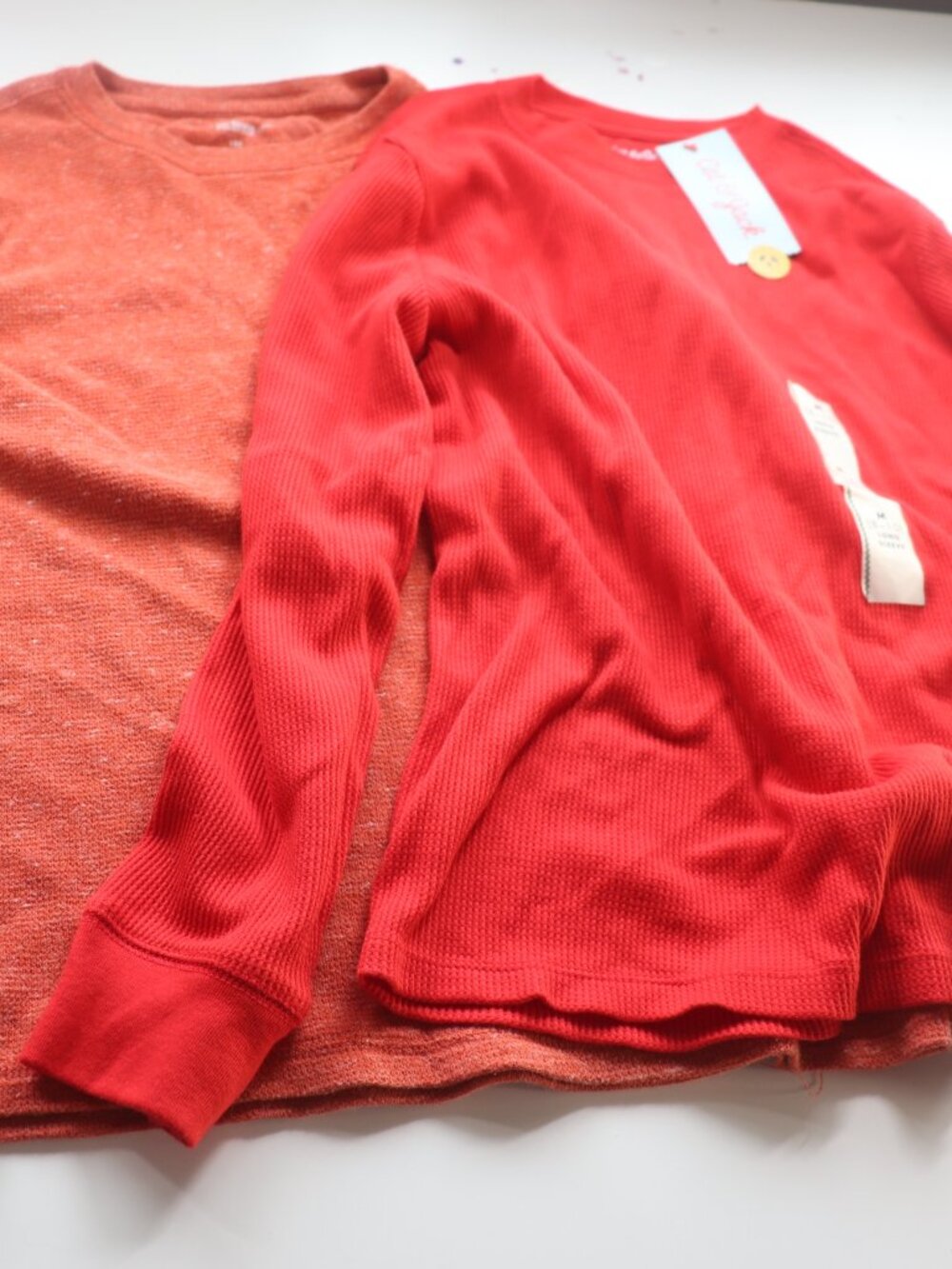 Thermal Long Sleeve Lot Red Orange Cat And Jack Urban Pipeline Size 8 10